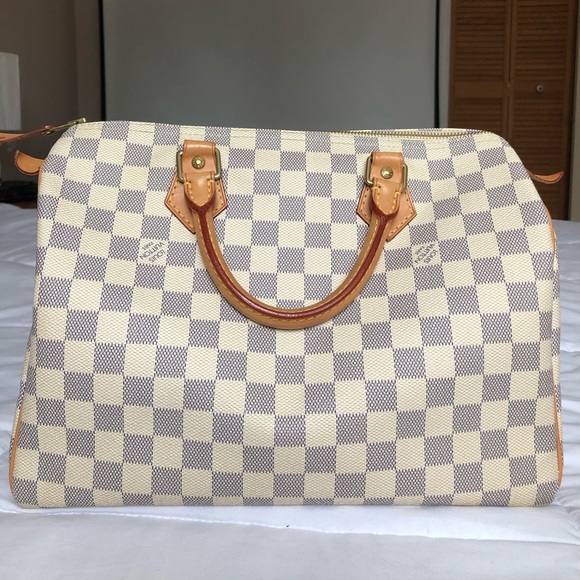 Louis Vuitton Handbags - Louis Vuitton - Speedy 30 - Damier Azur Canvas